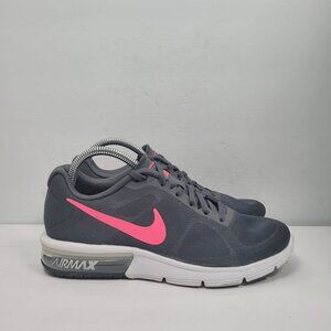 Nike Air Max Sequent Women's Gray Pink Running Shoes 719916-016 US Size 7